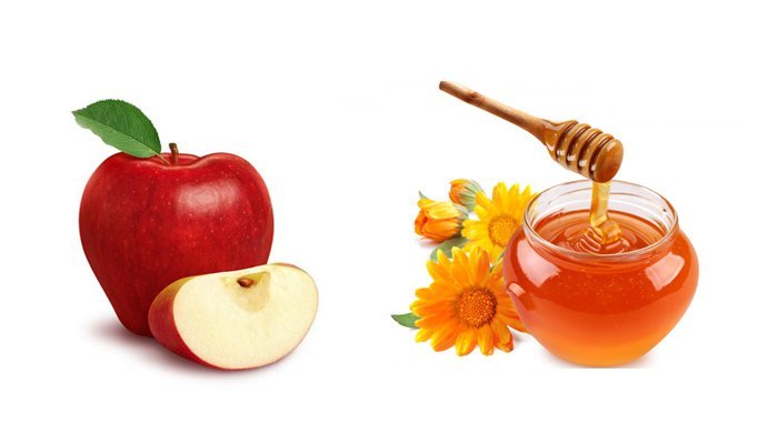 Mặt nạ kết hợp táo và mật ong