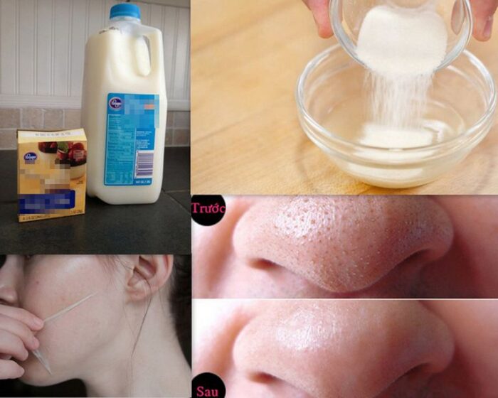 Sử dụng hỗn hợp gữa tươi cùng bột gelatine